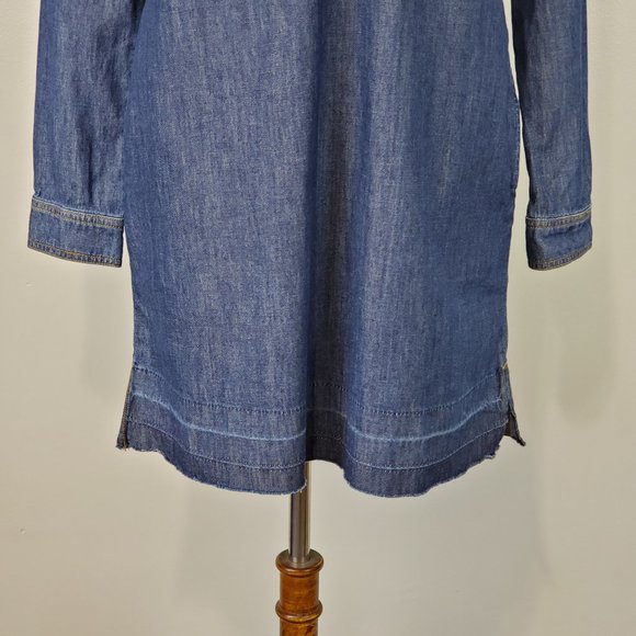 Sanctuary "Modern Desert" Faith Wash Denim Jean Shift Dress With Pockets NWT S - Picture 4 of 15